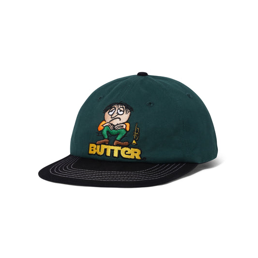  Blues 6 Panel Cap, Forest / Black