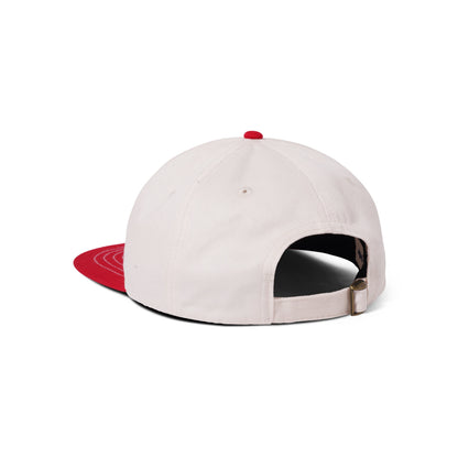  Blues 6 Panel Cap, Natural / Cherry
