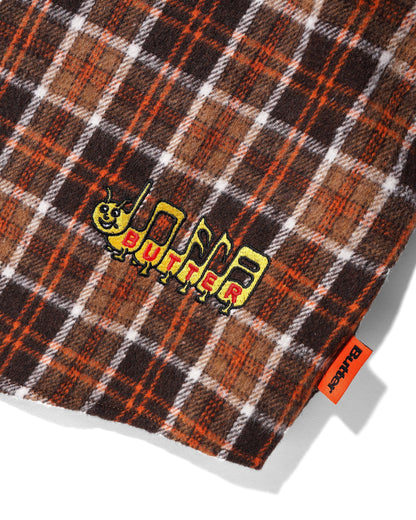  Caterpillar Flannel Shirt, Brown / Orange