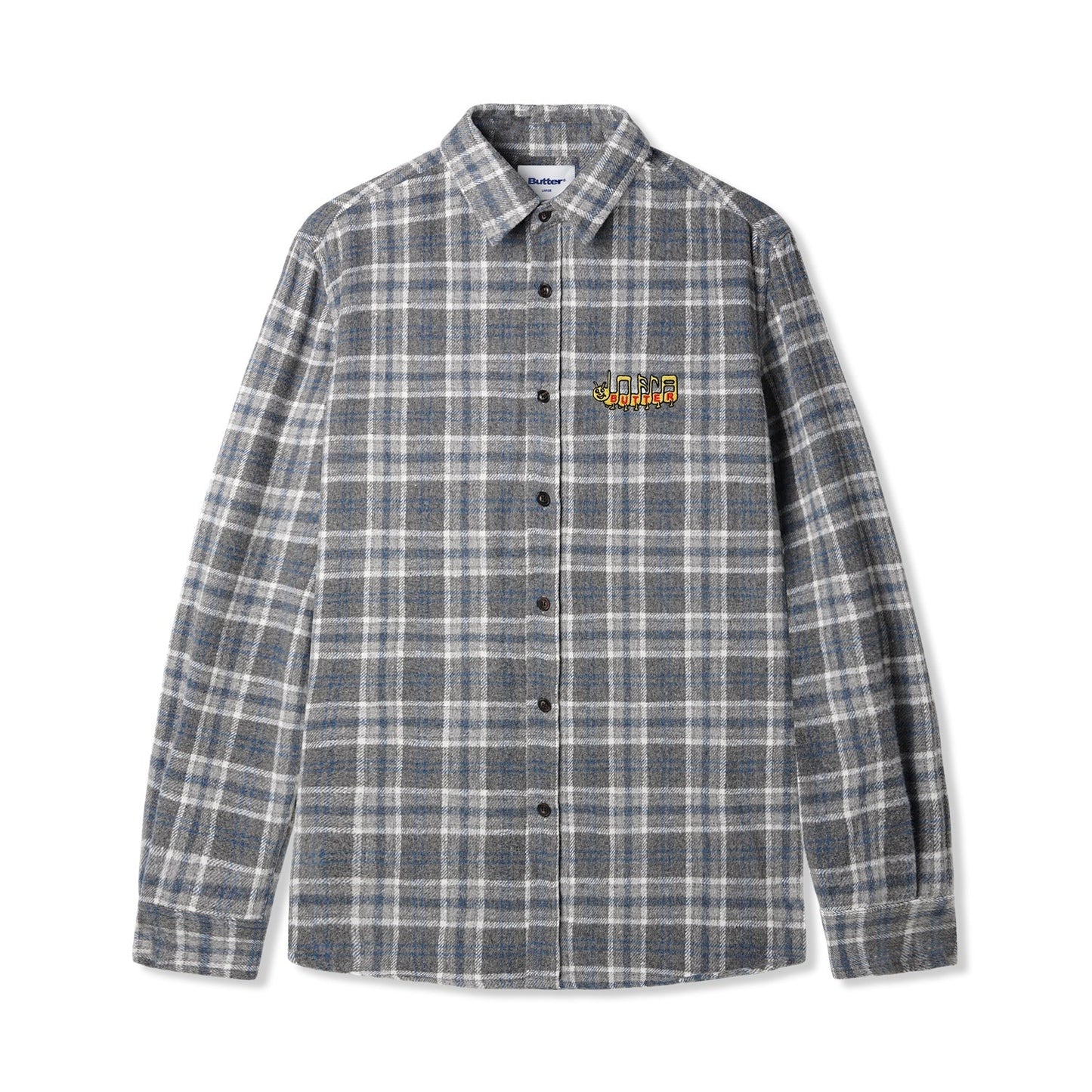  Caterpillar Flannel Shirt, Grey / Slate