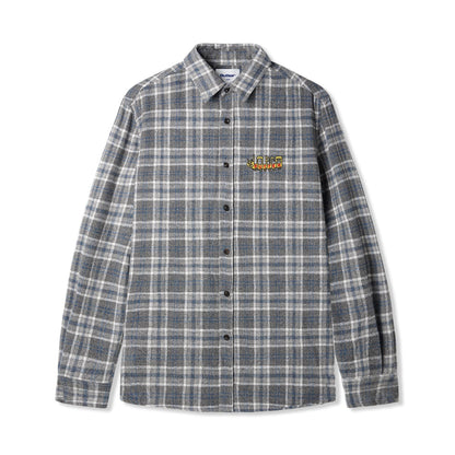  Caterpillar Flannel Shirt, Grey / Slate