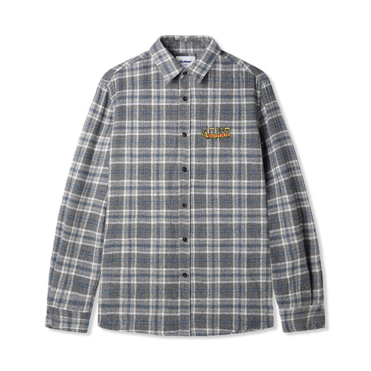  Caterpillar Flannel Shirt, Grey / Slate