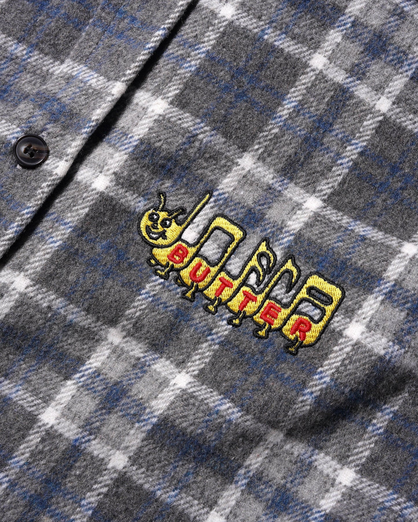  Caterpillar Flannel Shirt, Grey / Slate