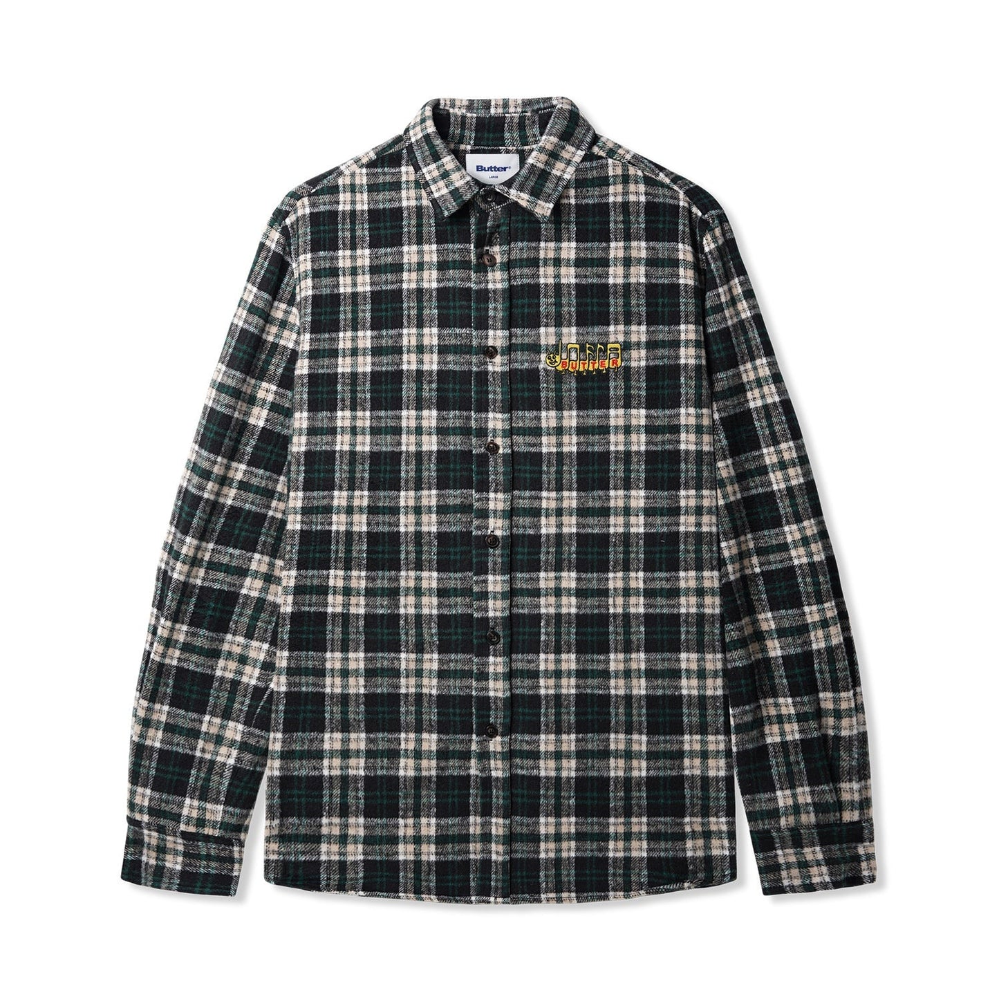  Caterpillar Flannel Shirt, Navy / Forest