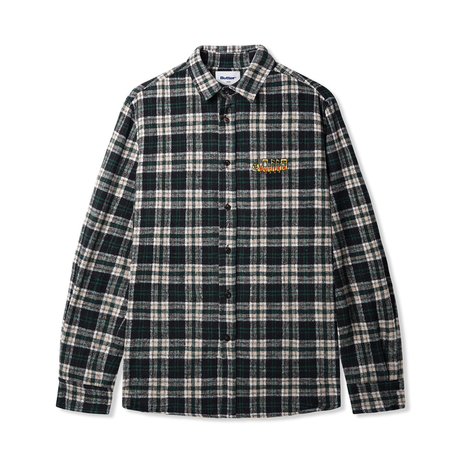  Caterpillar Flannel Shirt, Navy / Forest