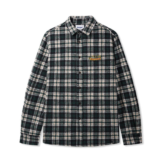 Caterpillar Flannel Shirt, Navy / Forest