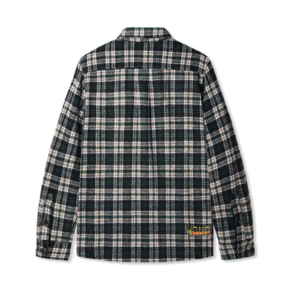  Caterpillar Flannel Shirt, Navy / Forest