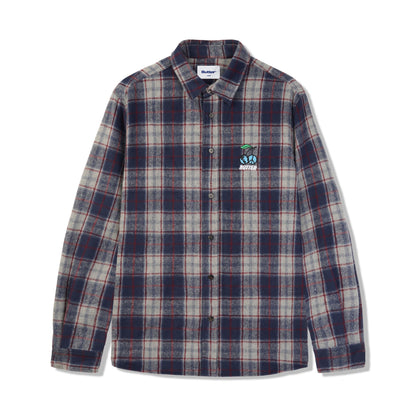  Cherry Flannel Shirt, Navy