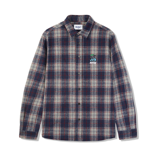  Cherry Flannel Shirt, Navy