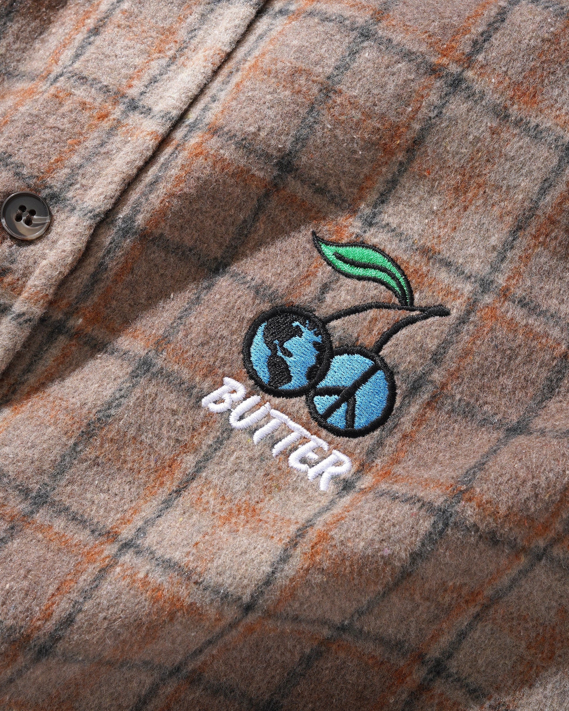  Cherry Flannel Shirt, Taupe