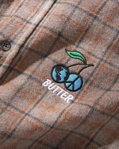  Cherry Flannel Shirt, Taupe