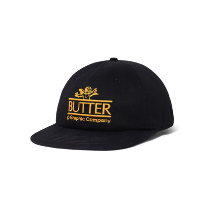  Cherub 6 Panel Cap, Black