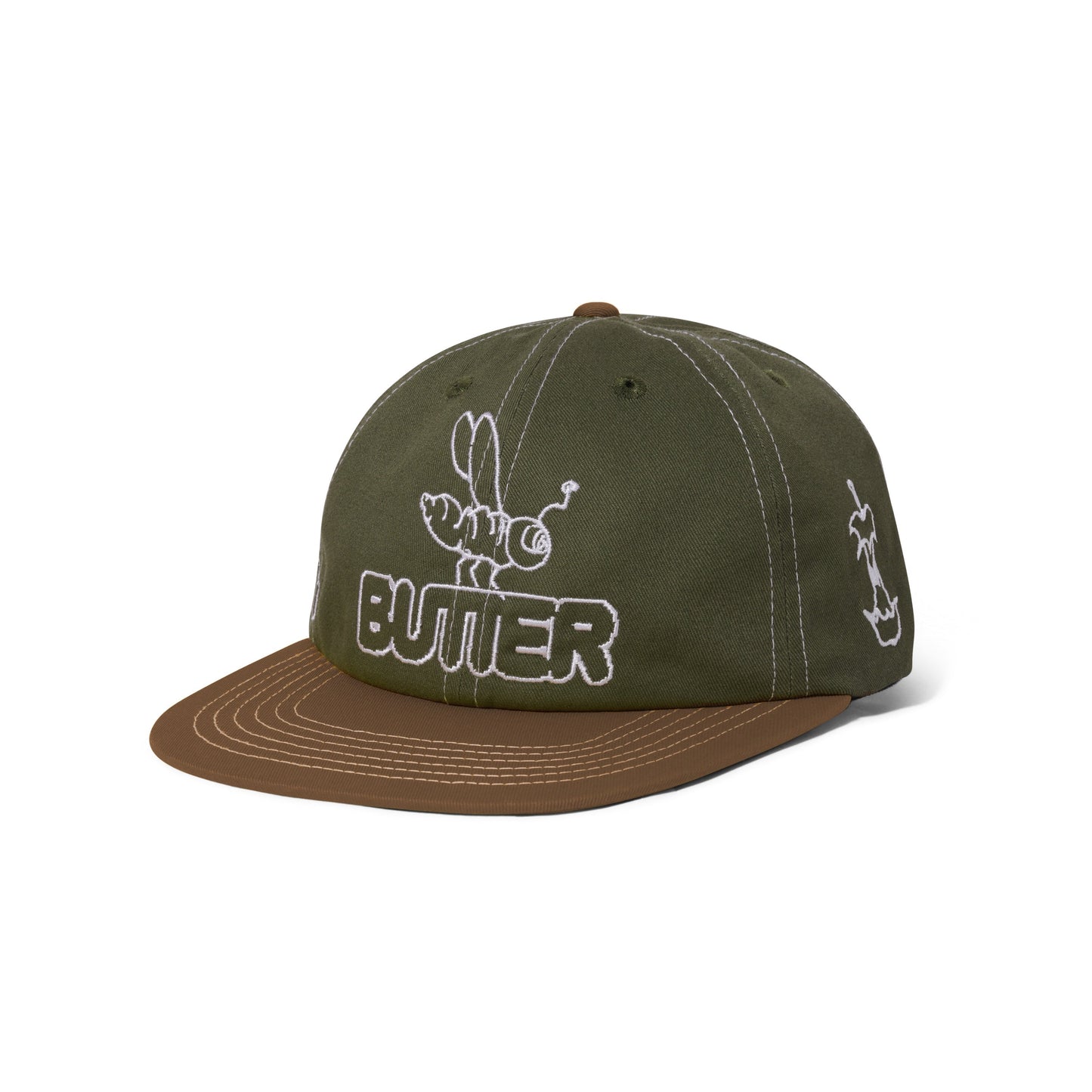 Critter 6 Panel Cap, Army / Brown