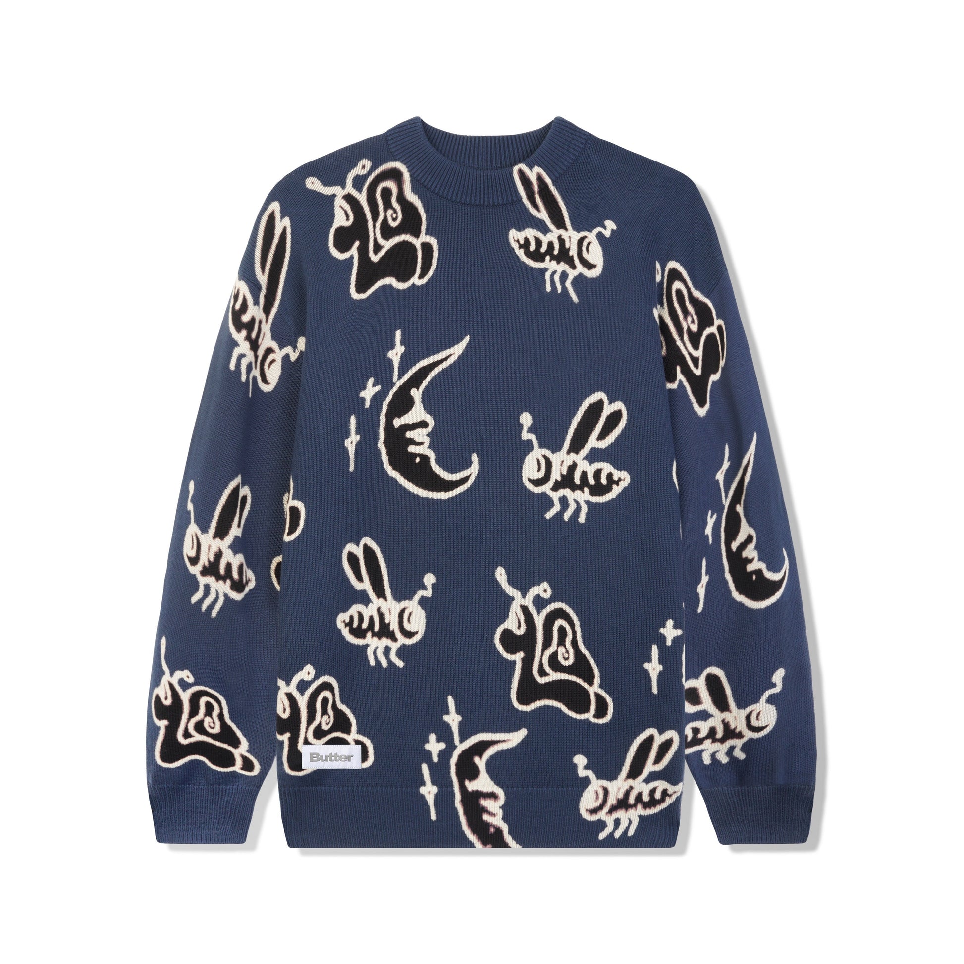  Critter Knitted Sweater, Slate