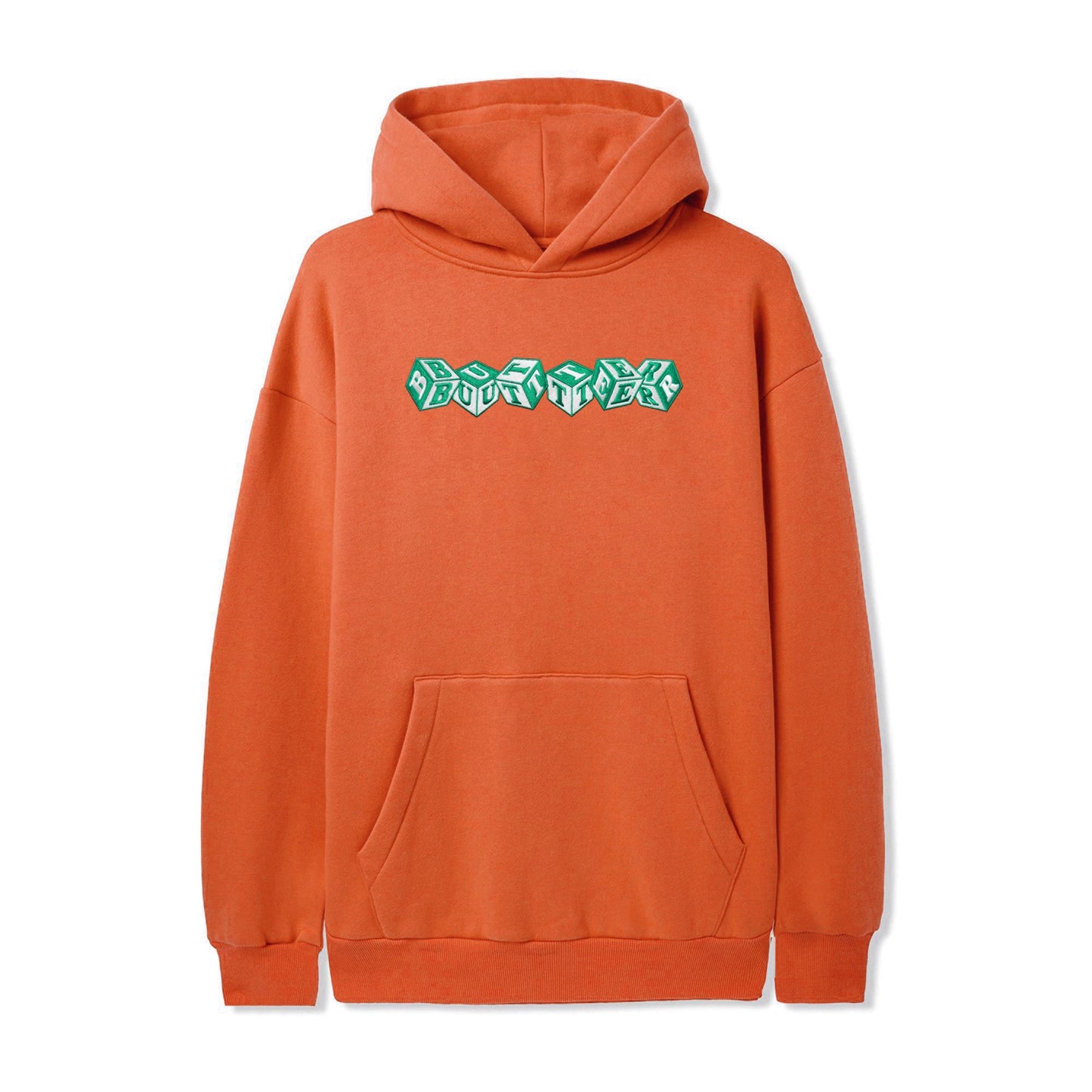  Cubes Embroidered Pullover, Orange