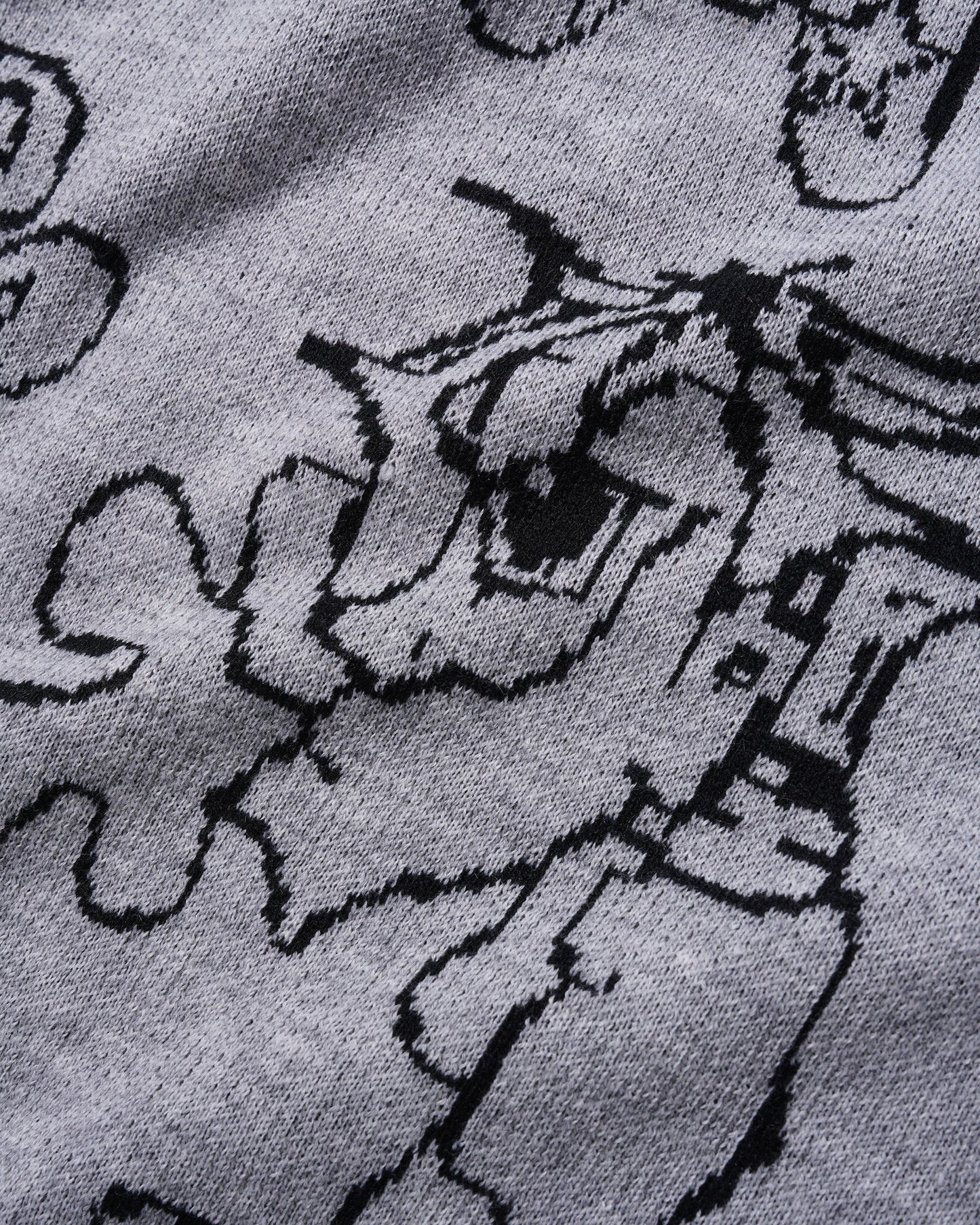  Spray Knit Sweater, Grey