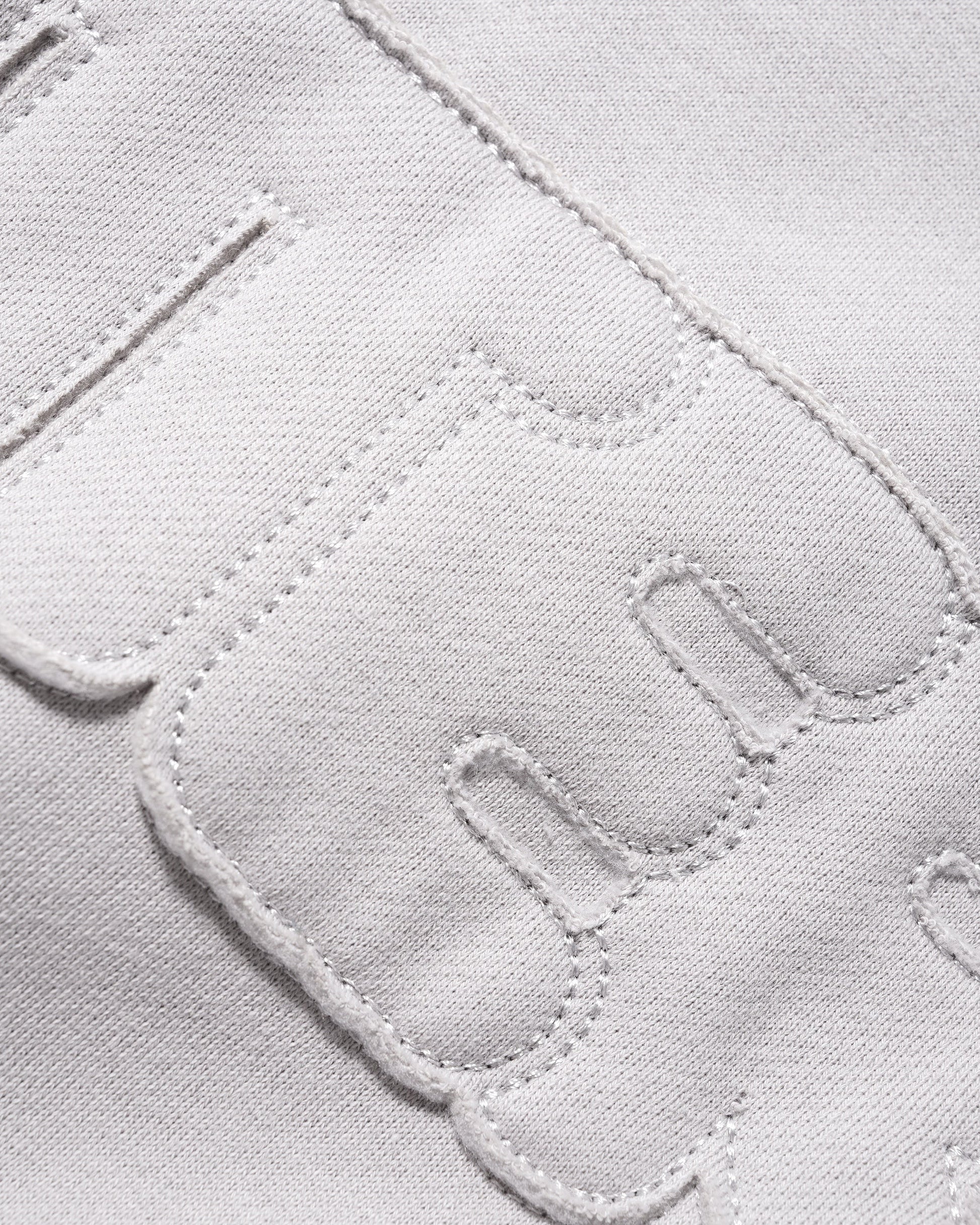  Fabric Applique Crewneck, Cement