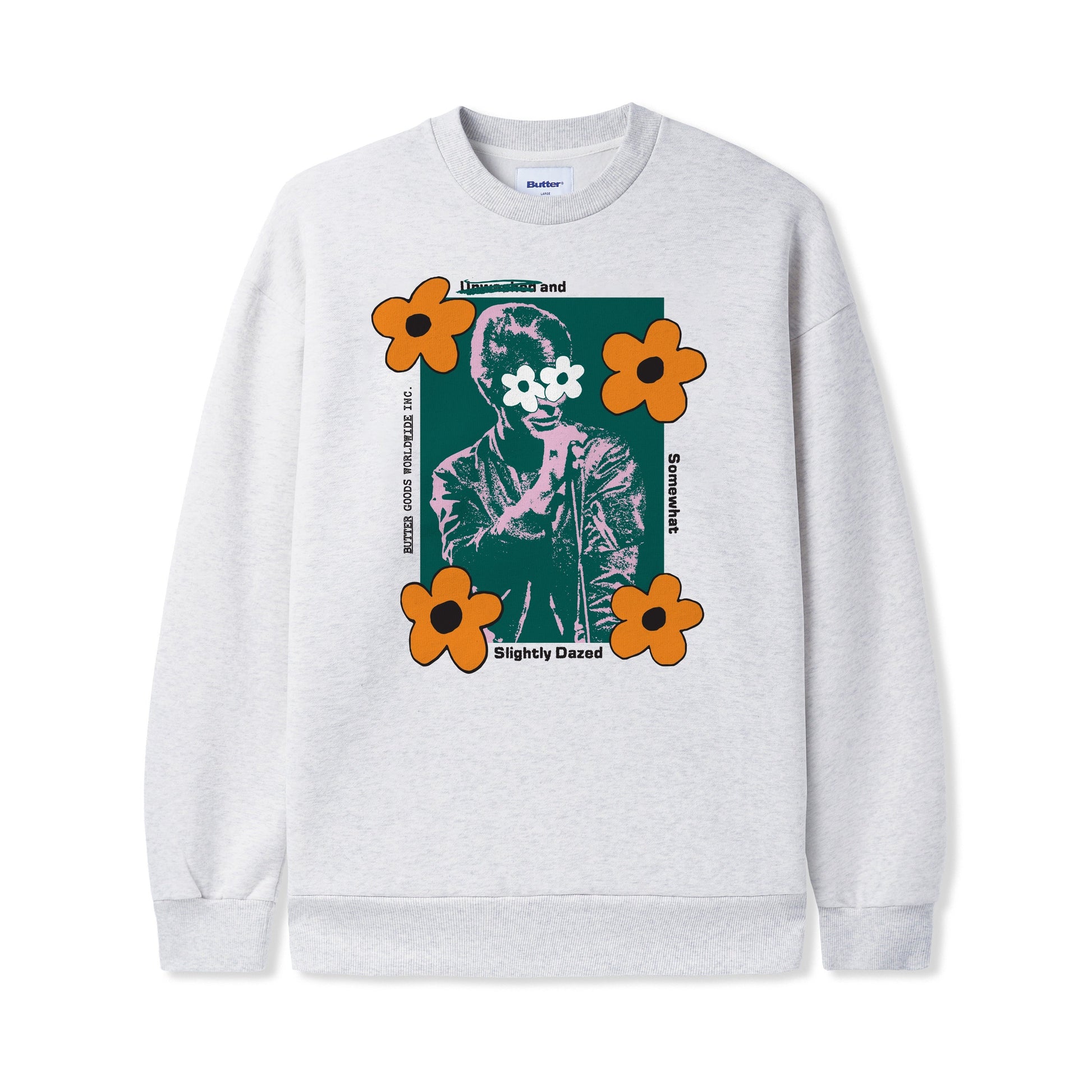  Dazed Crewneck, Ash Grey