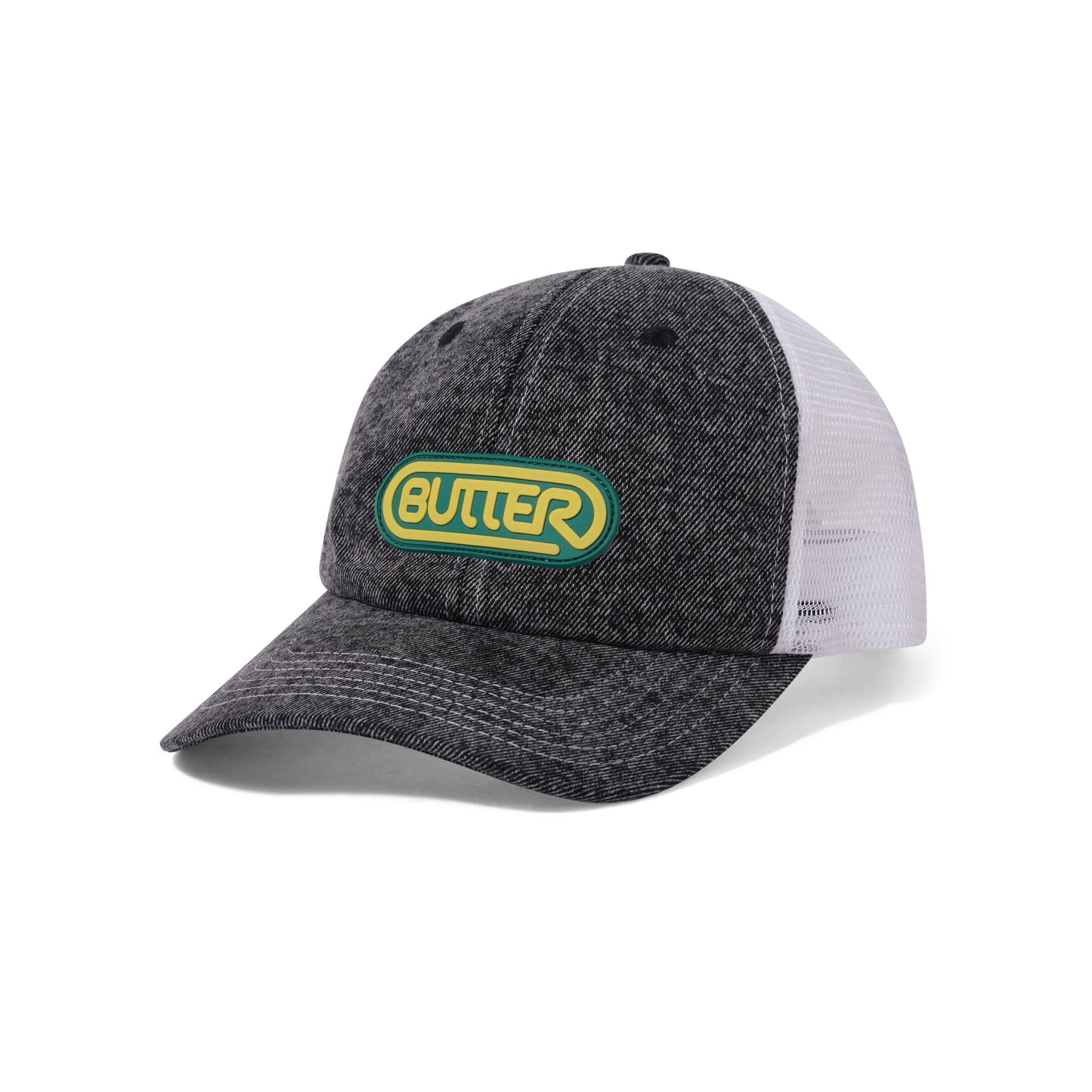  Denim Trucker Cap, Gun Metal Denim