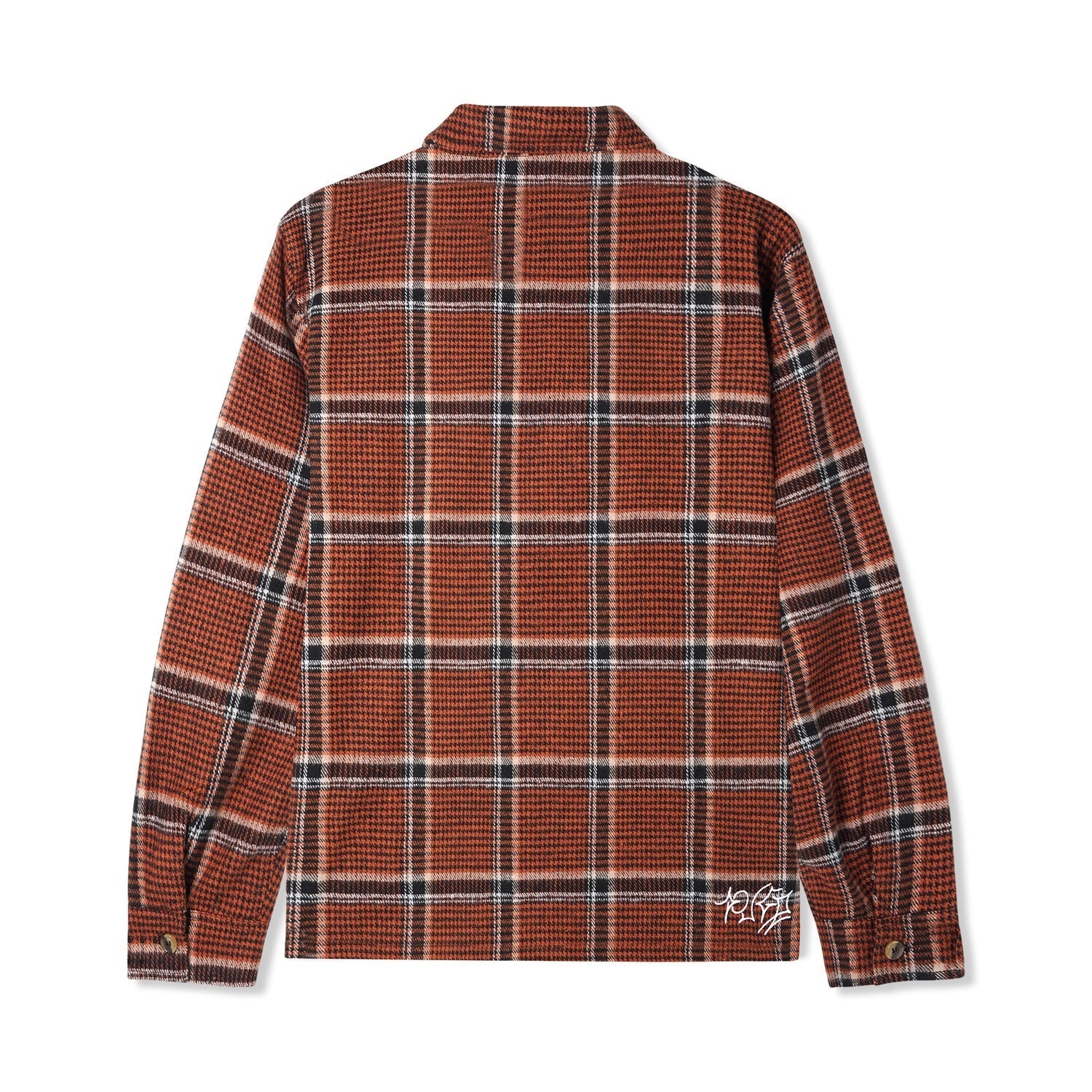  Dougie Plaid Overshirt, Rust / Black / White