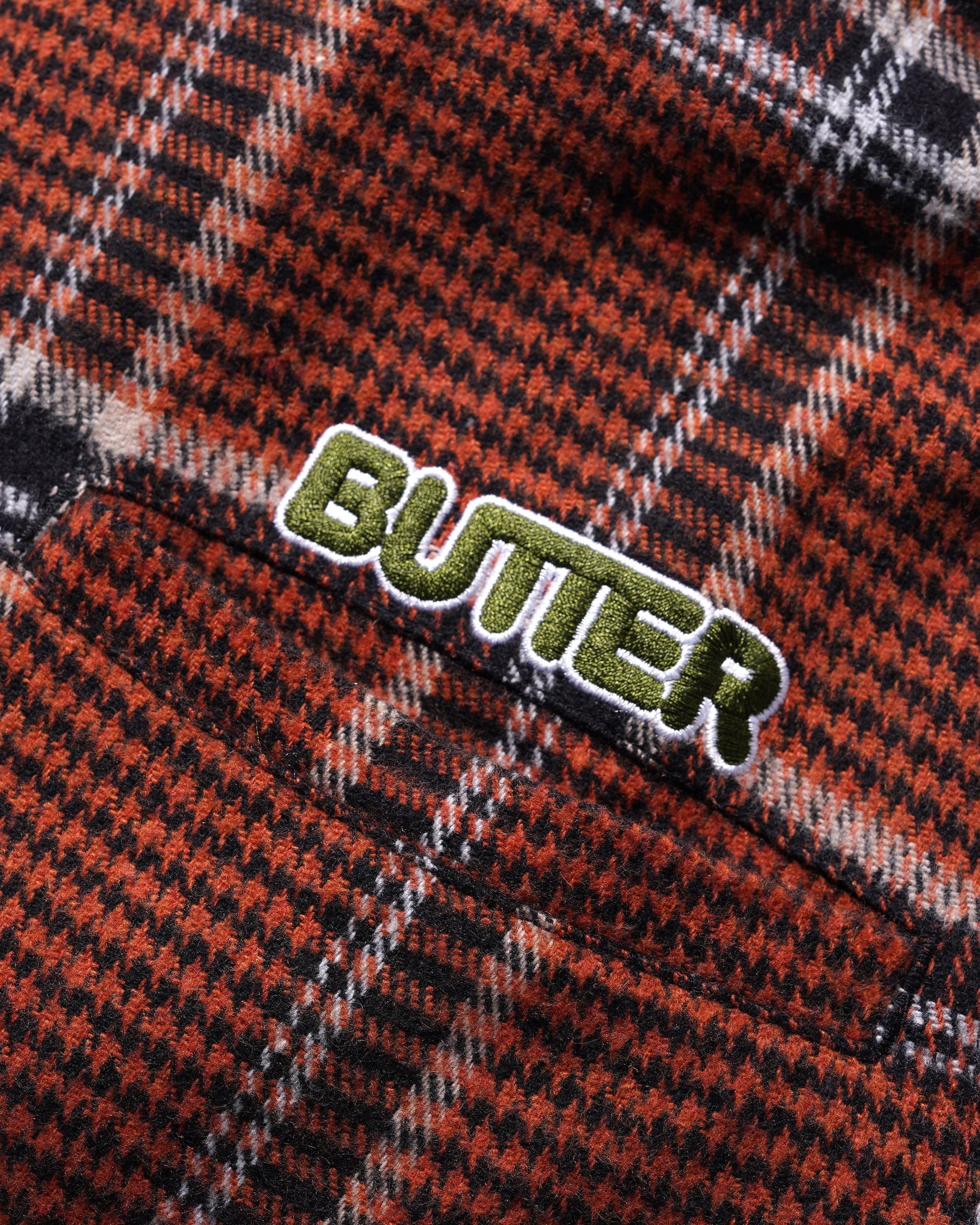  Dougie Plaid Overshirt, Rust / Black / White