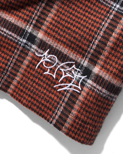  Dougie Plaid Overshirt, Rust / Black / White