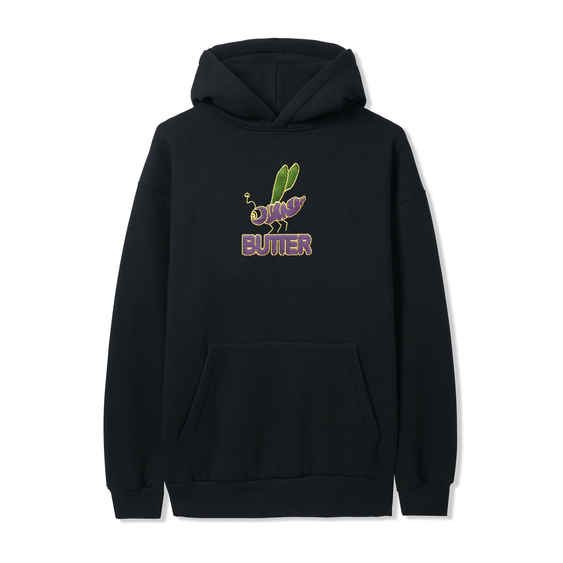  Dragonfly Embroidered Pullover, Black