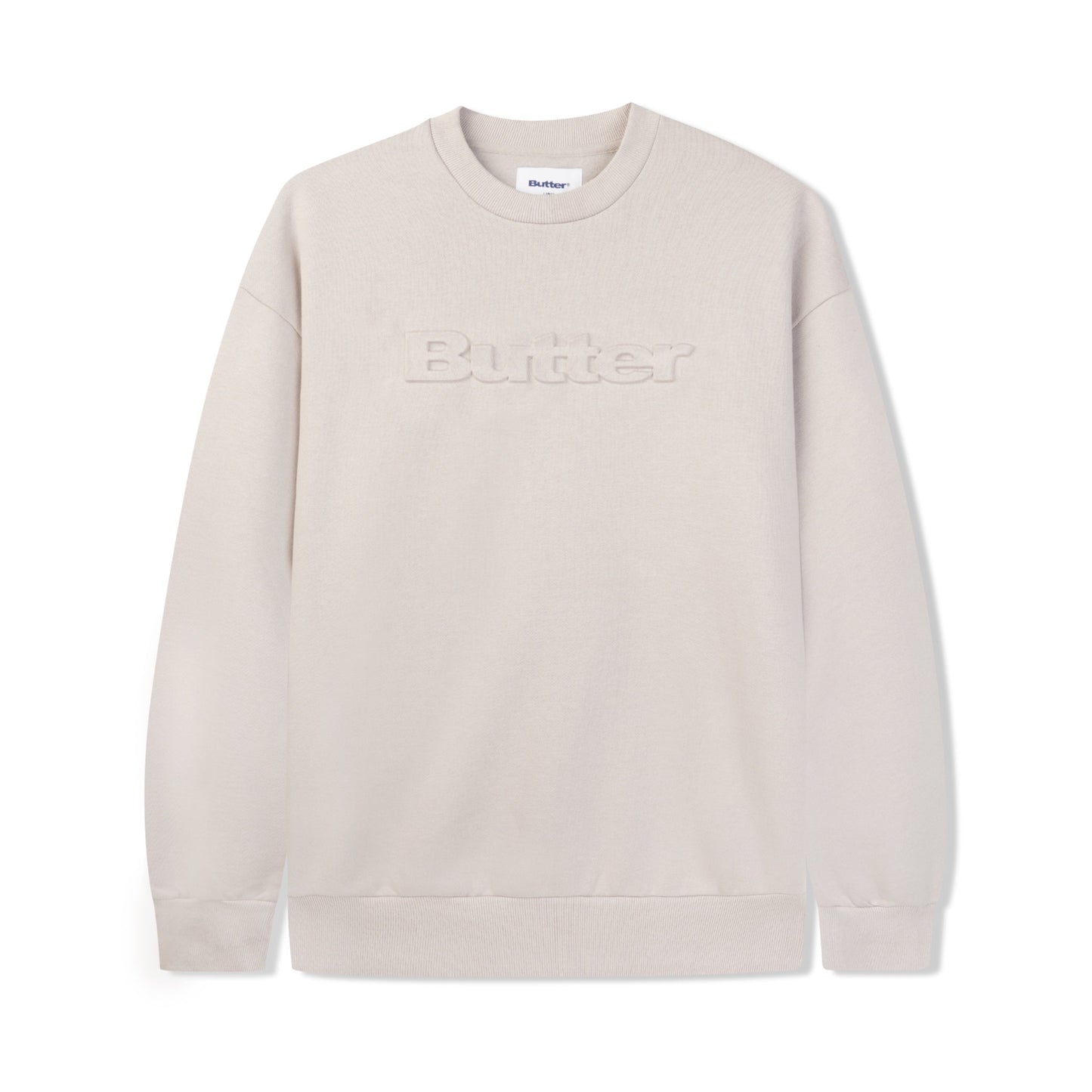  Embossed Logo Crewneck Sweatshirt, Cement