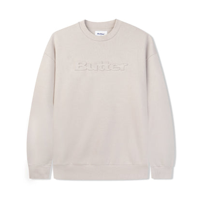  Embossed Logo Crewneck Sweatshirt, Cement