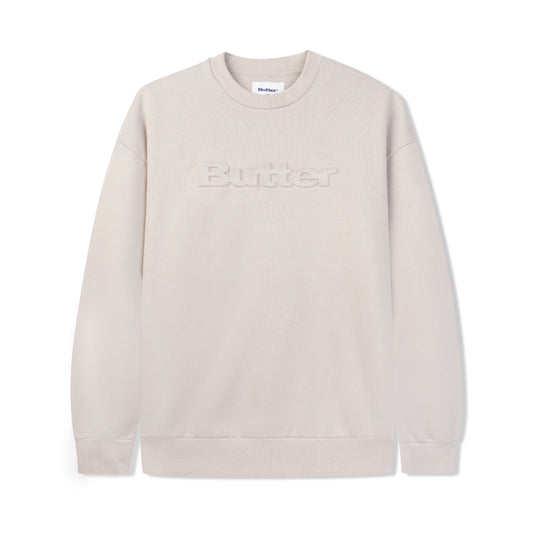  Embossed Logo Crewneck Sweatshirt, Cement