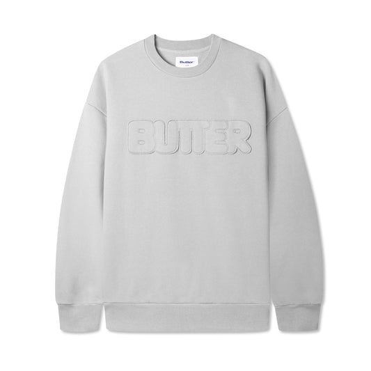  Fabric Applique Crewneck, Cement