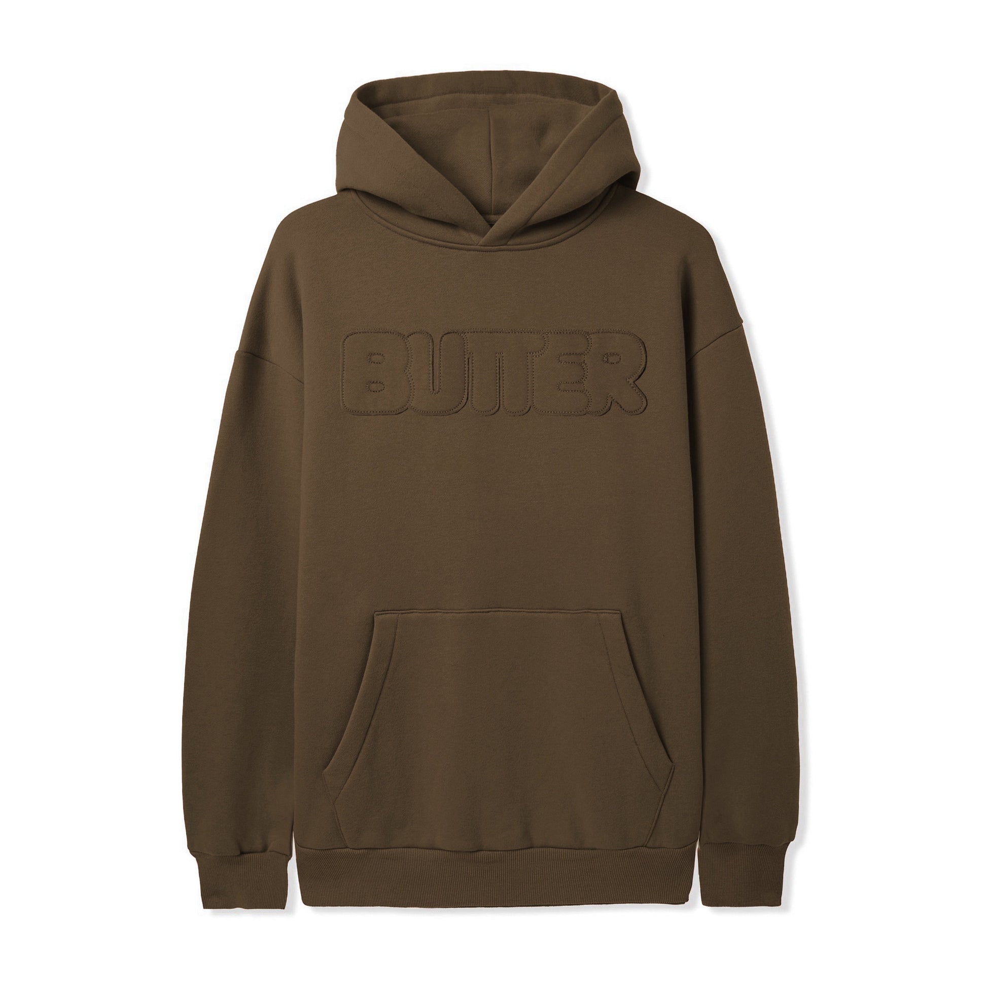 Fabric Applique Pullover, Brown