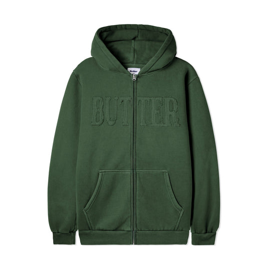  Fabric Applique Zip-Thru Hood, Washed Army