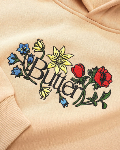  Floral Embroidered Pullover, Tan