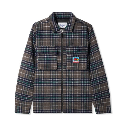  Grove Plaid Overshirt, Grey / Navy / Forest