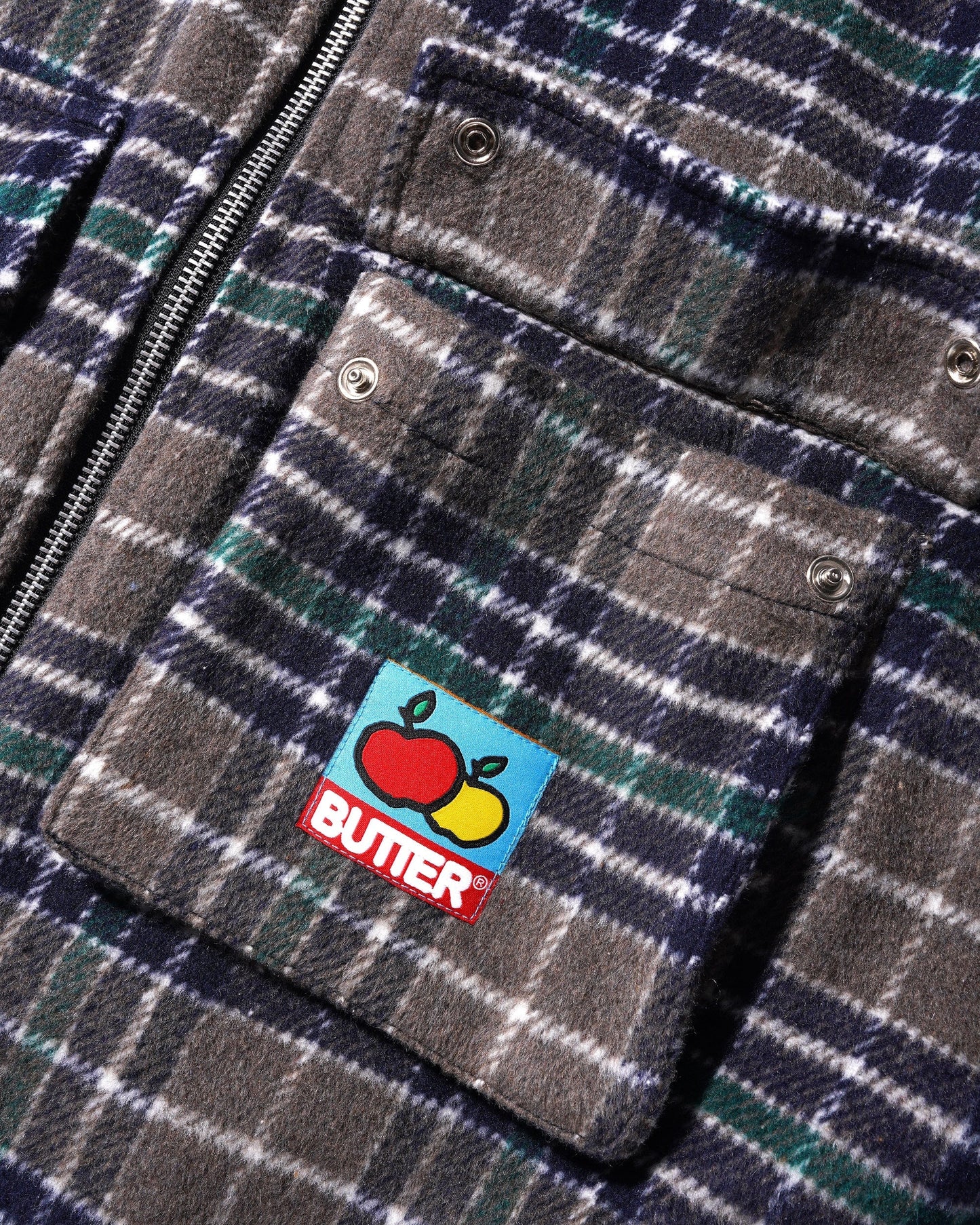  Grove Plaid Overshirt, Grey / Navy / Forest