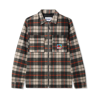  Grove Plaid Overshirt, Natural / Midnight / Red