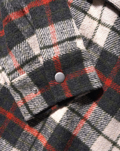  Grove Plaid Overshirt, Natural / Midnight / Red