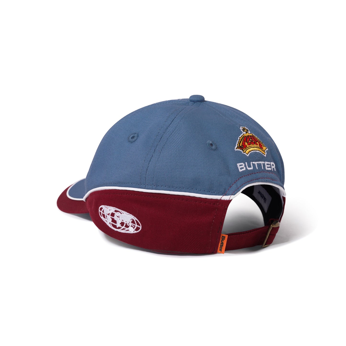  Internationale 6 Panel Cap, Slate / Ruby