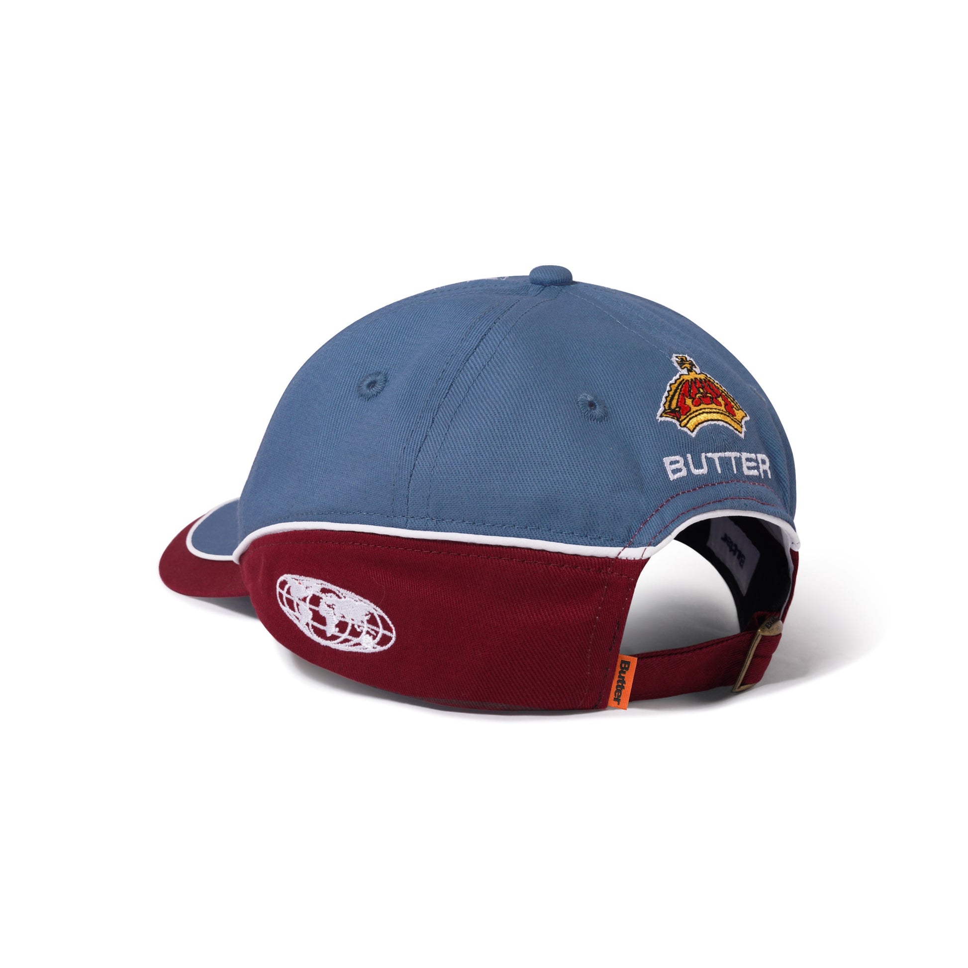  Internationale 6 Panel Cap, Slate / Ruby