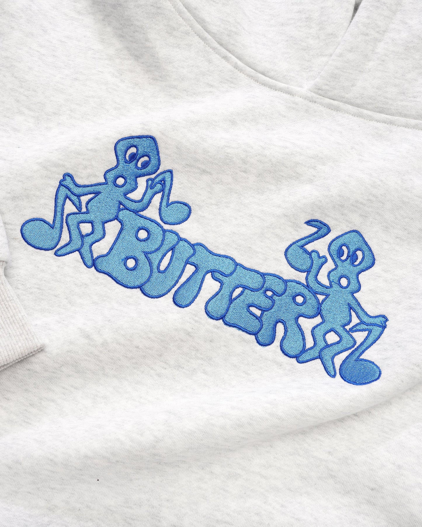  Notes Embroidered Pullover, Ash