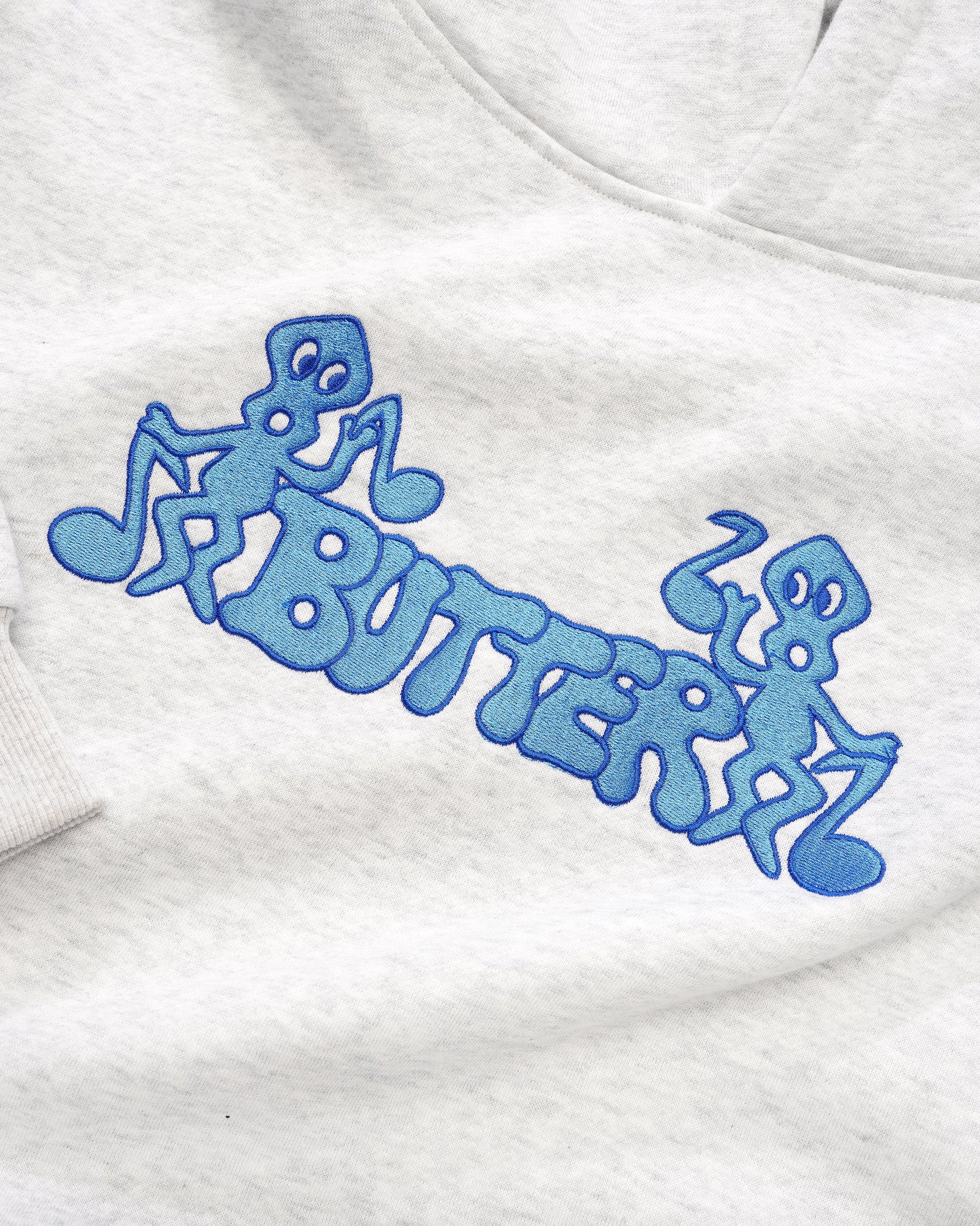  Notes Embroidered Pullover, Ash