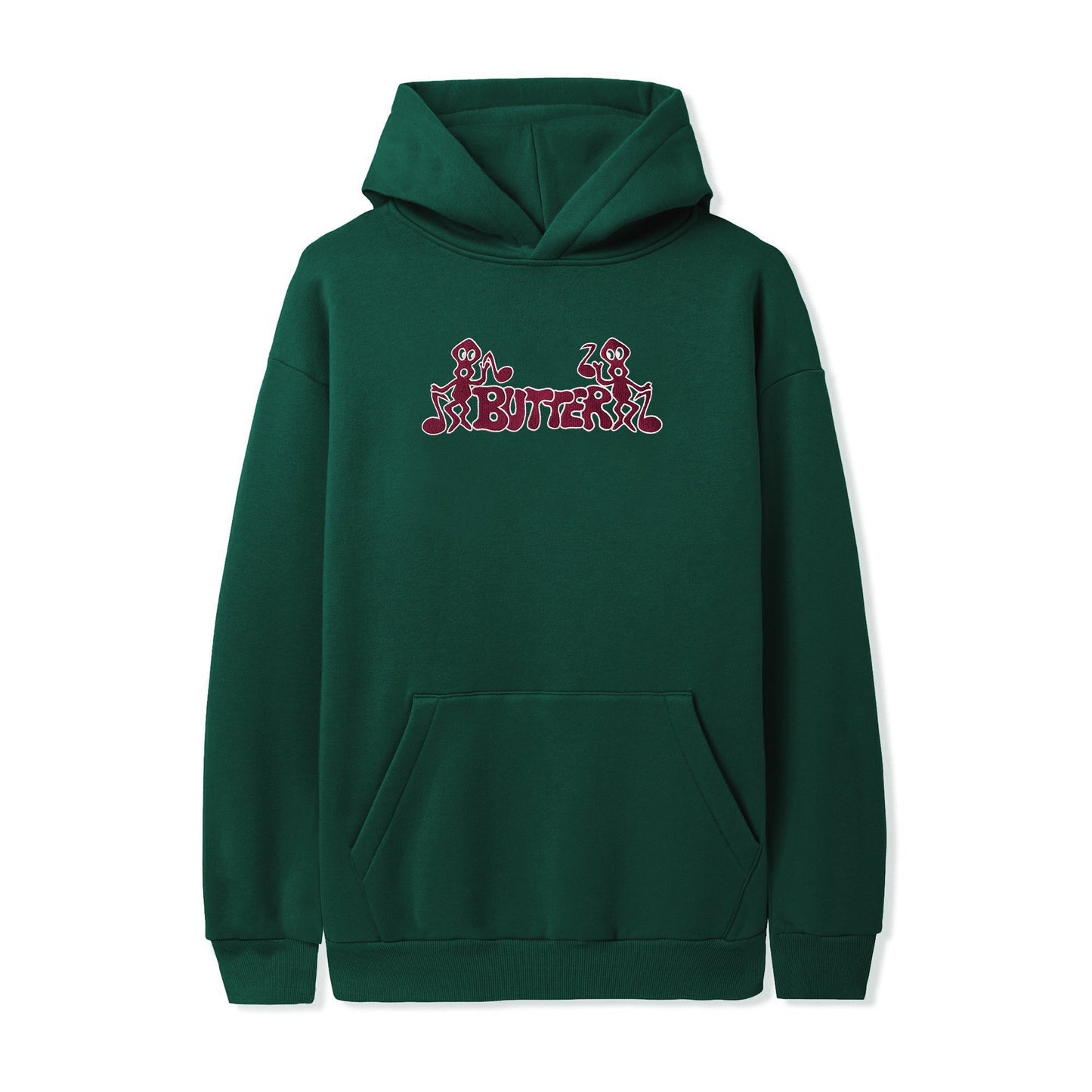  Notes Embroidered Pullover, Forest Green