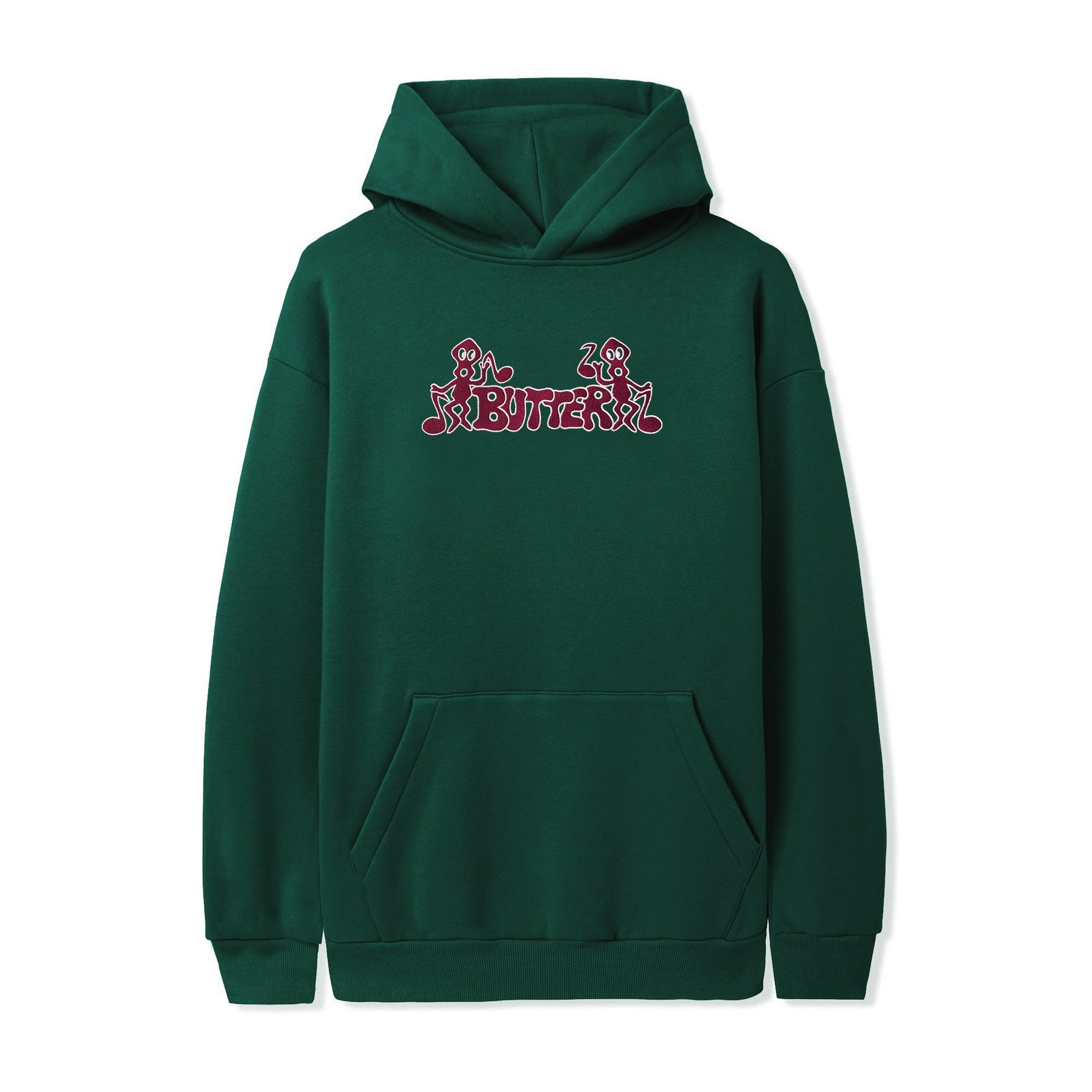  Notes Embroidered Pullover, Forest Green