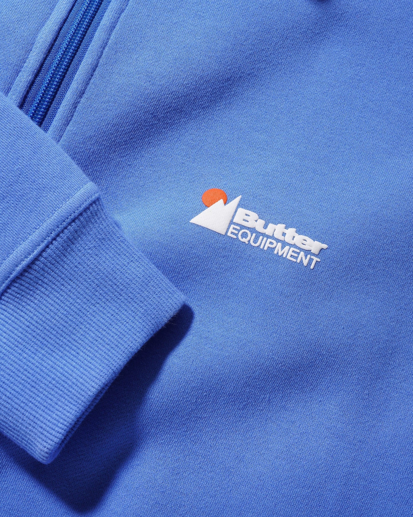  Pigment Dye 1/4 Zip Pullover, Cornflower
