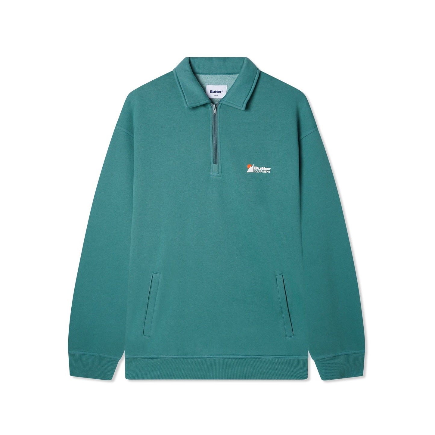  Pigment Dye 1/4 Zip Pullover, Jungle Wood
