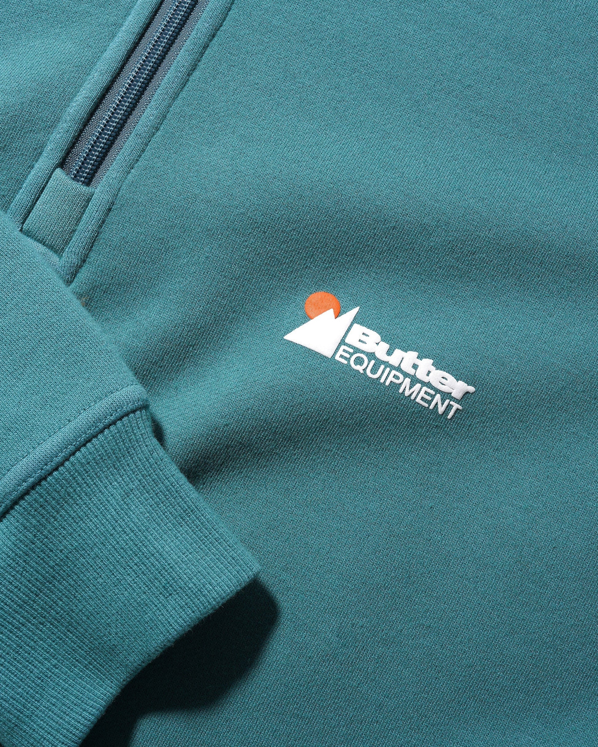 Pigment Dye 1/4 Zip Pullover, Jungle Wood