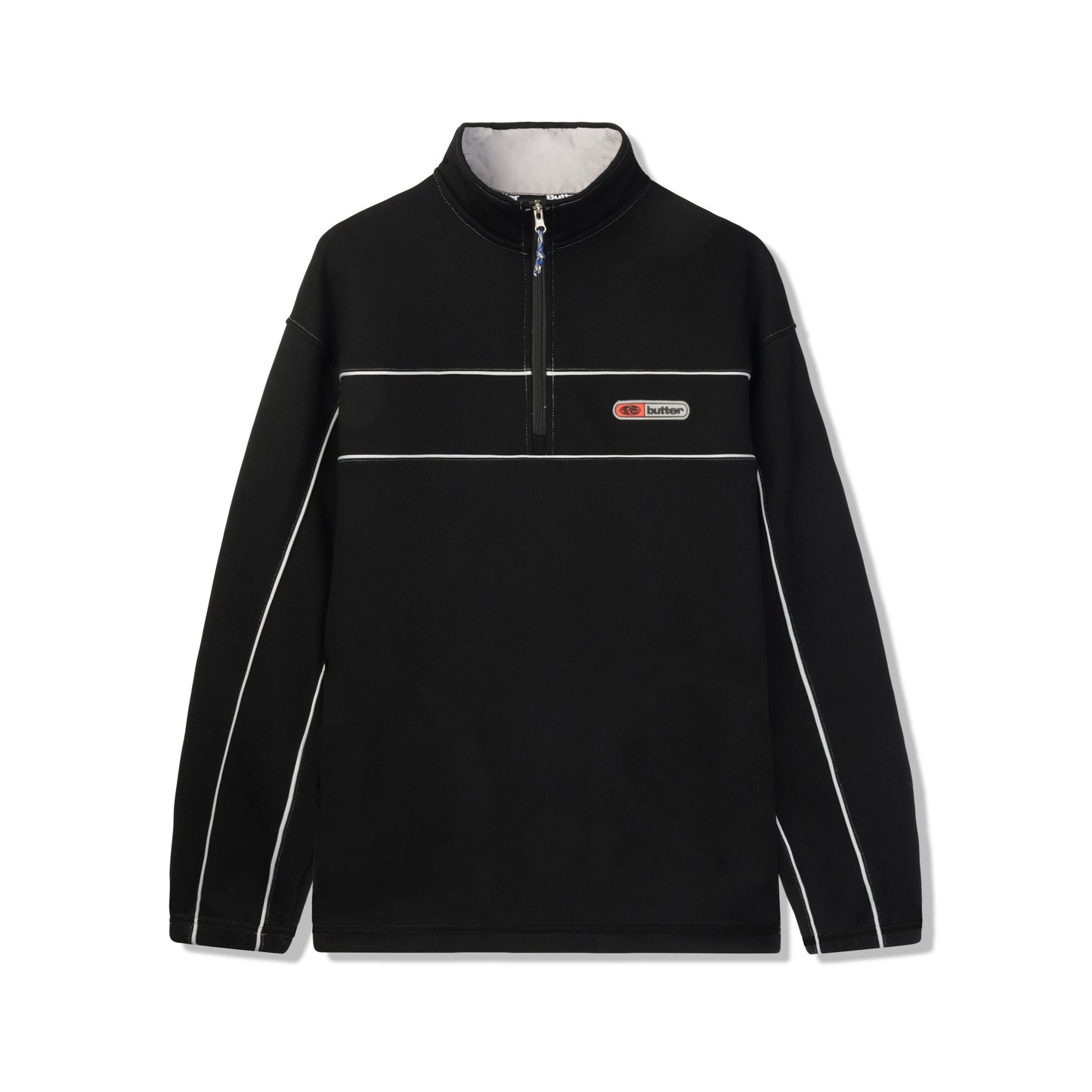  Pipe 1/4 Zip Pullover, Black