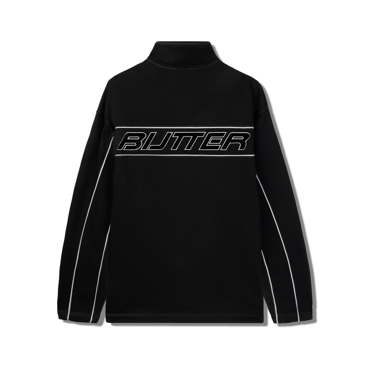  Pipe 1/4 Zip Pullover, Black