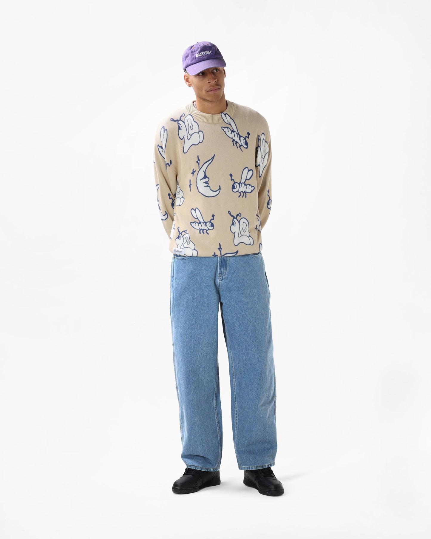  Rounded Logo 6 Panel Cap, Washed Grape